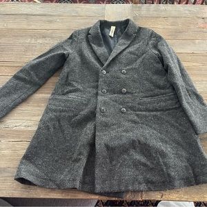 Women's Double-Breasted Gray Coat